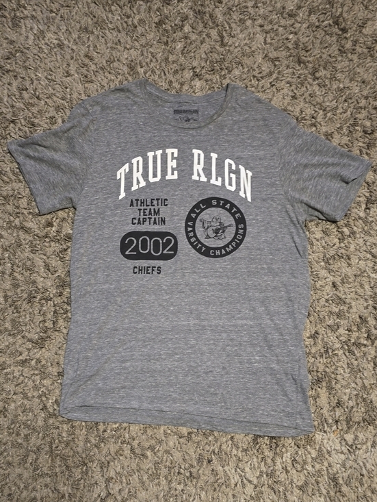 True Religion Other - True Religion Gray Graphic Athletic Crewneck Tee